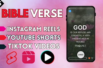 create bible quotes christian videos for youtube shorts, reels, and tiktok