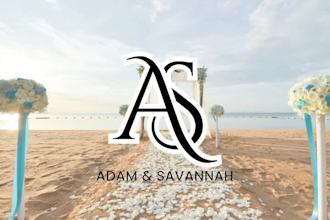 design a luxury wedding monogram and modern wedding logo