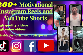 create motivational instagram reels and youtube shorts