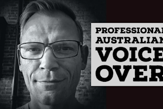 record a professional male australian voice over