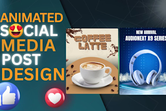 create professional animated social media posts in canva