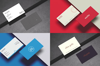 create your perfect sleek modern minimalist business card