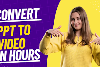 convert PPT to professional video with voiceover