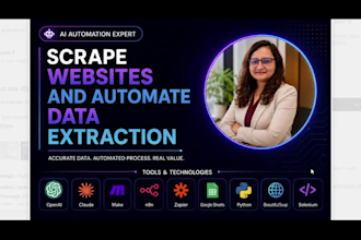 do web scraping and automate data extraction