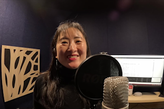 record a professional  korean female voice over