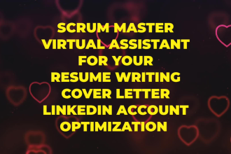 be remote scrum master, asana master, jira , scrum master resume expert