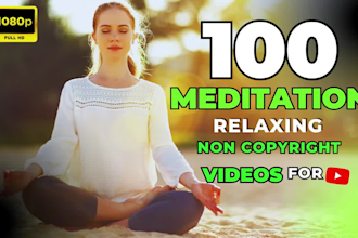create youtube channel 100x3 hour relaxing meditation music videos