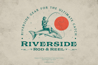 design vintage retro hand drawn for your company logo
