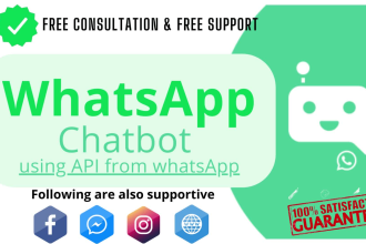 创建whatsapp聊天机器人通过whatsapp机器人api, facebook messenger机器人