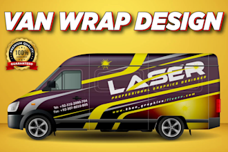 create professional van wrap design, vehicle wrap design, car wrap design