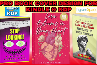 custom book cover design for kindle and print