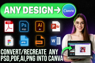 convert psd to canva or photoshop design to canva editable