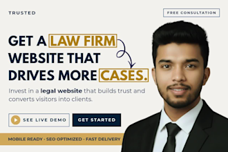 create a premium law firm website, lawyer website on wordpress