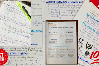 gracefully handwrite any documents, study notes and letters in 24 hours