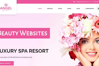 design stunning beauty, healthcare, salons, spas, cosmetics, skincare websites