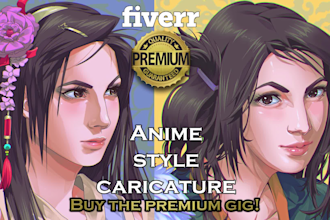 craft you an epic anime or manga avatar caricature or profile picture