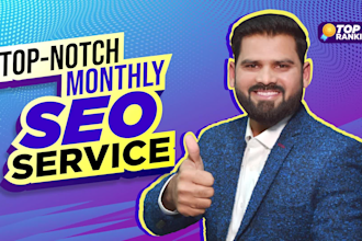 offer complete monthly SEO quality service and sky rocket google ranking