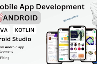develop android application mvvm java kotlin