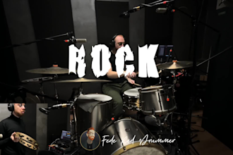 be your pro drummer for rock, punk and prog drum recordings