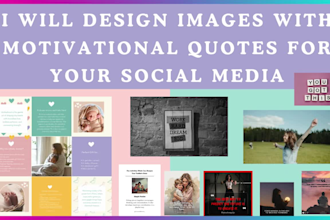 design motivational quote images for your social media