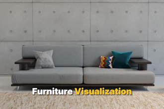 do 3d furniture product modelling and photorealistic renderings