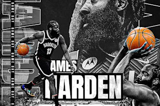 design eye catching basketball poster, banner, flyer