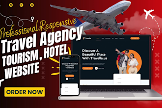 do travel agency website, tourism website, hotel website
