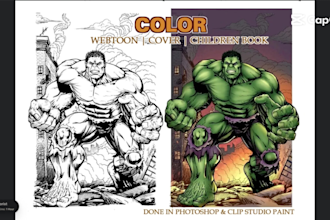 professionally color your comic, webtoon, or cover art
