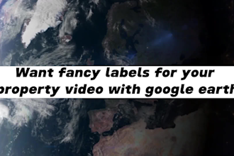 do labels for your property video with google earth