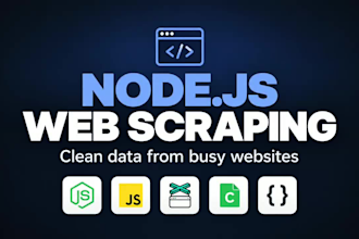 build node js scraper and website automation scripts