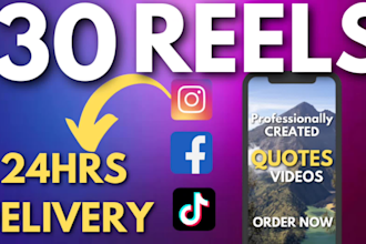 create  motivational quotes reels or motivational video