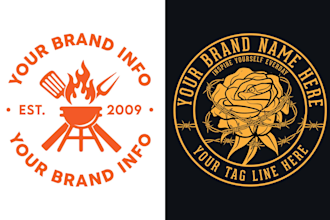 do a custom logo design for your clothing brand