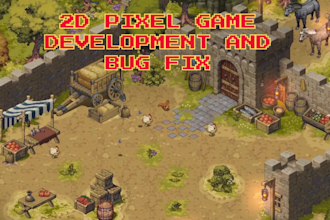 develop high quality 2d pixel game ,indie game development in godot, unity, ue4