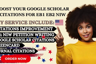 publish journal article on google scholar, boost citations for eb1 niw eb1a