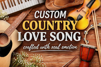 construct and produce symphonic modern custom country music