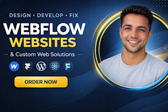 design develop and setup cms of webflow websites