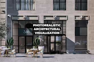 create realistic architectural 3d rendering, visualization