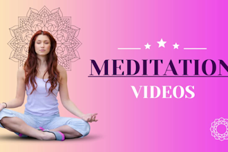 create relaxing HD meditation videos, nature music, copyright free for youtube