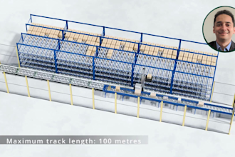 create 3d industrial animation conveyor system animation warehouse automated asr