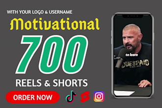 create 700 motivational instagram reels and youtube shorts