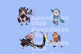 create pixel art characters assets GIF
