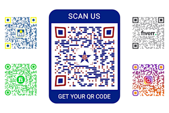 create a unique qr code with your logo, fast delivery