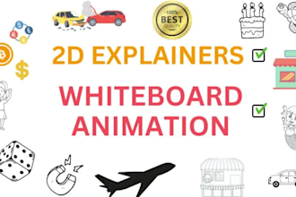 create a custom whiteboard animation explainer video ad, doodle