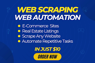do website data scraping, automation bot using python selenium, scrapy scraper