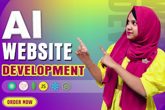 do website development,ai chatbot,full stack developer,front end developer,react
