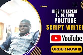 research and write a script for your finance youtube videos
