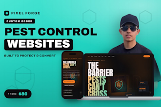 design a high converting pest control business website
