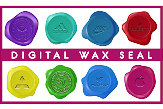 design wax seal, leather stamp, digital seal, stamp design