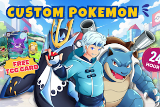 draw pokemon fanart with trainer or team