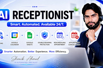 build an ai receptionist for appointment booking and automation